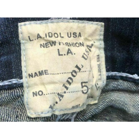 L.A. Idol dark wash denim capri pants SIZE 5 - Picture 4 of 4